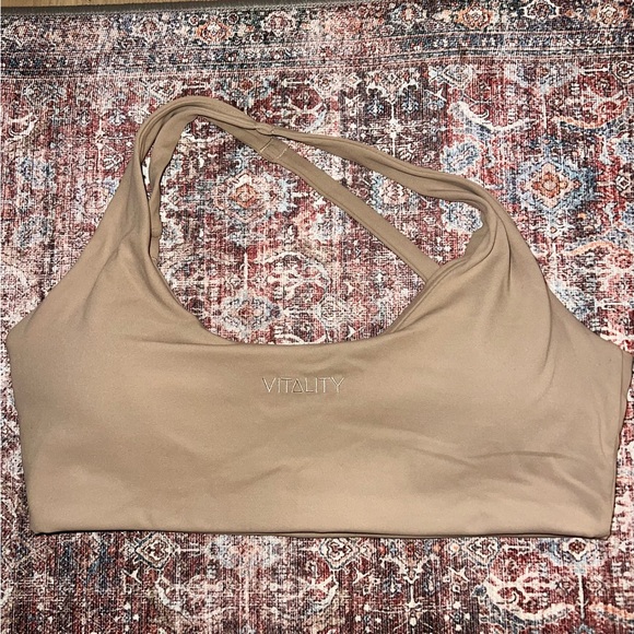 Vitality Lace Up Bra- Khaki - Picture 4 of 5